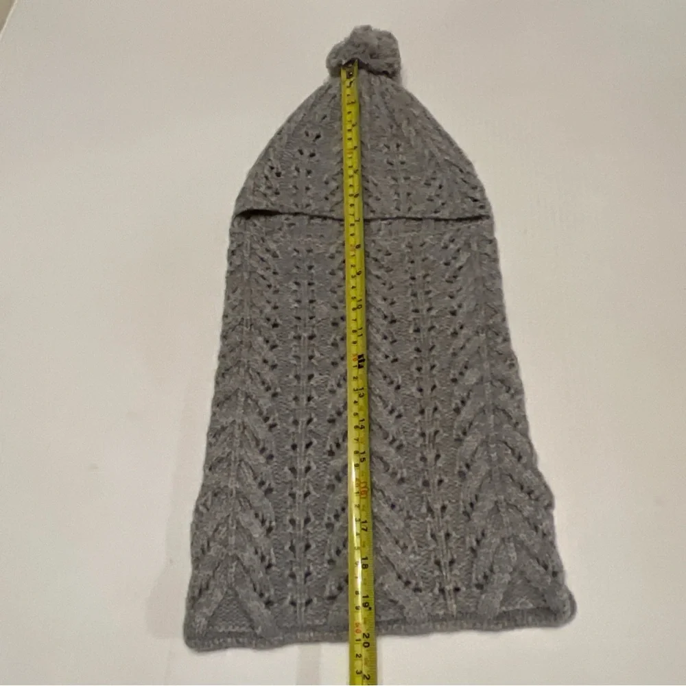 Luxton S-M Balaclava Hood Scarf Hat Gray